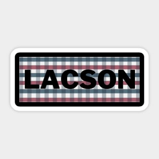 Checkered Lacson Surname Sticker